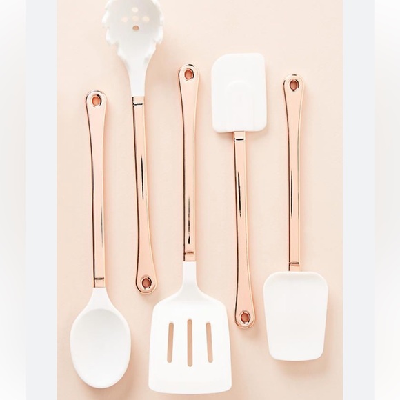 Anthropologie Kitchen Anthropologie Rose Gold Kitchen Utensil Set